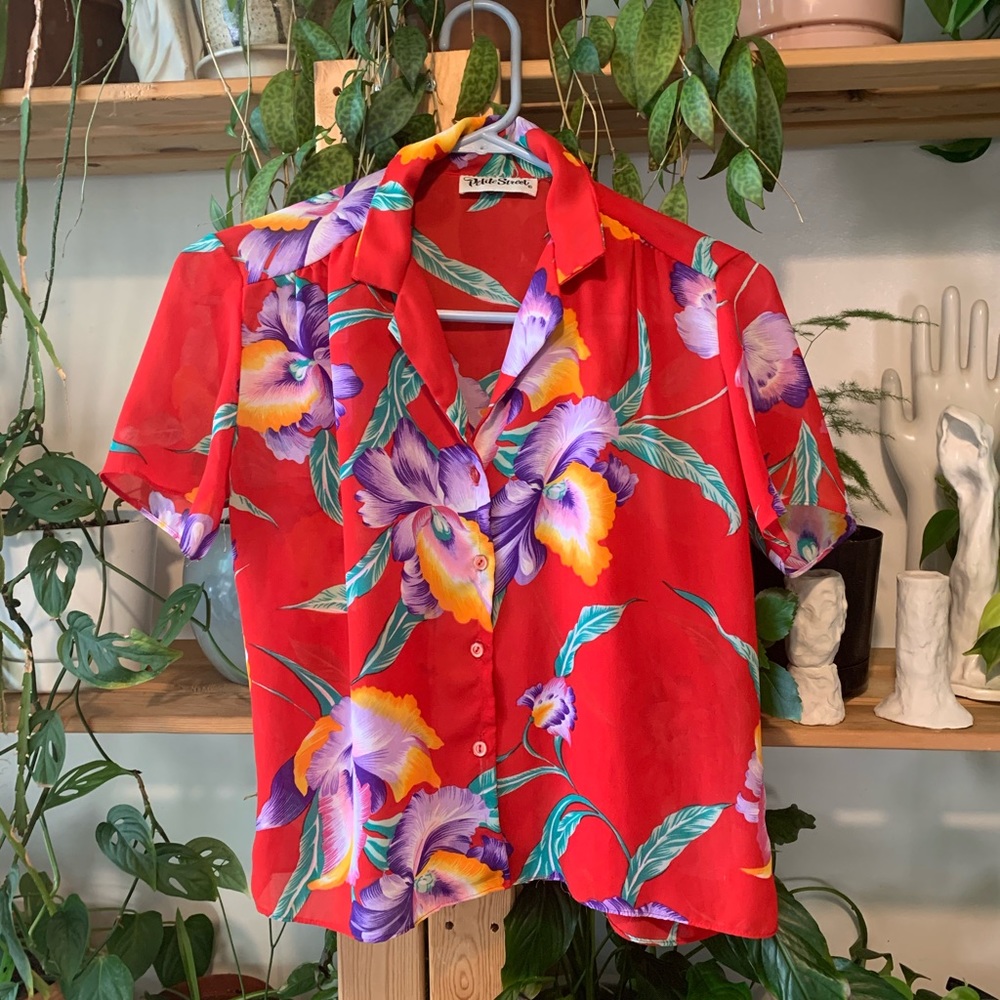 Vintage Hawaiian Blouse
